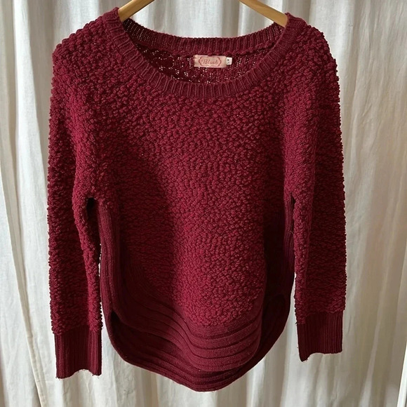 BLUSH Cotton Boucle Knit Sweater, Size S/M - Picture 5 of 10